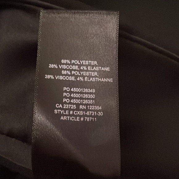 New Aritzia Ten By Babaton Black Supernova Trouser Belted Pants - Picture 9 of 9